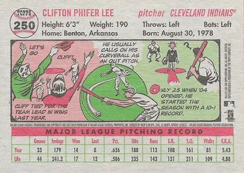 2005 Topps Heritage #250 Cliff Lee Back