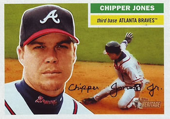 2005 Topps Heritage #273 Chipper Jones Front