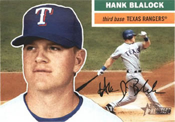 2005 Topps Heritage #286 Hank Blalock Front