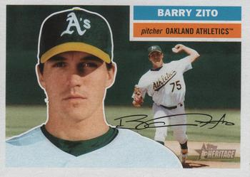 2005 Topps Heritage #185 Barry Zito Front