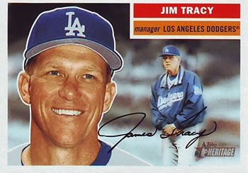 2005 Topps Heritage #8 Jim Tracy Front