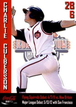 2013 Grandstand Richmond Flying Squirrels Update #NNO Charlie Culberson Front