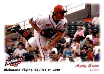 2010 Grandstand Richmond Flying Squirrels #NNO Andy Sisco Front