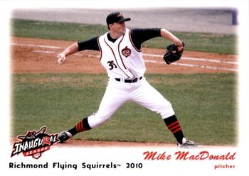 2010 Grandstand Richmond Flying Squirrels #NNO Mike MacDonald Front