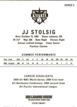 2004 Aloha Knights Series 2 #10 JJ Stolsig Back
