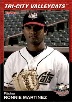 2004 Choice Tri-City ValleyCats #20 Ronnie Martinez Front