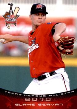 2010 Grandstand Texas League All-Stars South Division #4 Blake Beavan Front