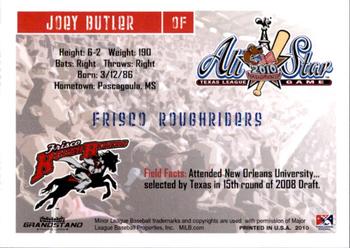 2010 Grandstand Texas League All-Stars South Division #6 Joey Butler Back