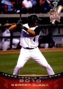 2010 Grandstand Texas League All-Stars South Division #10 German Duran Front