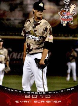 2010 Grandstand Texas League All-Stars South Division #22 Evan Scribner Front