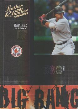 2005 Donruss Leather & Lumber - Big Bang Gold #BB-19 Manny Ramirez Front