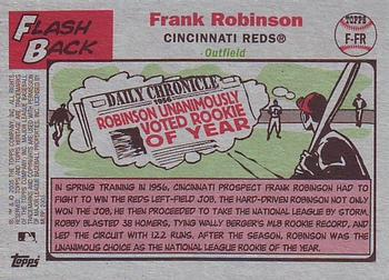 2005 Topps Heritage - Flashbacks #F-FR Frank Robinson Back