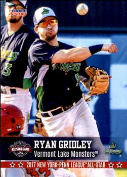2017 Choice New York-Penn League All-Stars #28 Ryan Gridley Front
