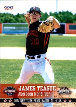 2017 Choice New York-Penn League All-Stars #37 James Teague Front
