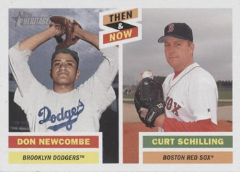 2005 Topps Heritage - Then and Now #TN2 Don Newcombe / Curt Schilling Front
