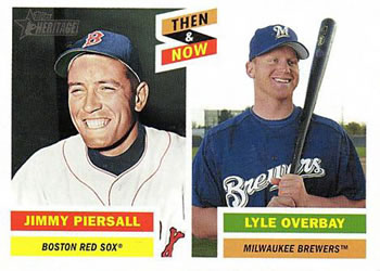 2005 Topps Heritage - Then and Now #TN7 Jimmy Piersall / Lyle Overbay Front