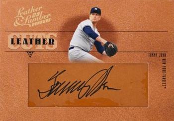 2005 Donruss Leather & Lumber - Leather Cuts #LC-55 Tommy John Front