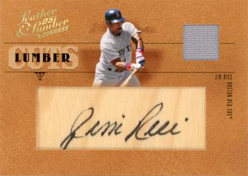 2005 Donruss Leather & Lumber - Lumber Cuts Jersey #LC-31 Jim Rice Front
