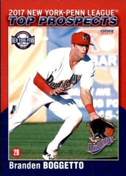 2017 Choice New York-Penn League Top Prospects #03 Branden Boggetto Front