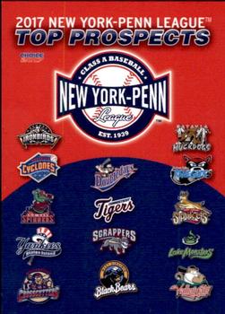2017 Choice New York-Penn League Top Prospects #NNO Checklist Front