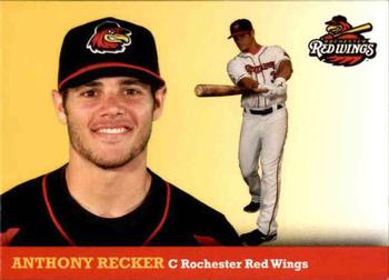2017 Rochester Red Wings SGA #22 Anthony Recker Front