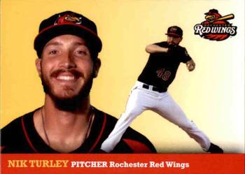 2017 Rochester Red Wings SGA #28 Nik Turley Front