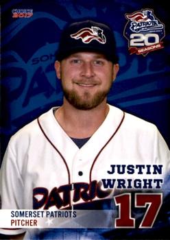 2017 Choice Somerset Patriots #29 Justin Wright Front