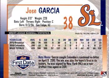 2017 Grandstand St. Lucie Mets Update #NNO Jose Garcia Back