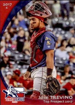 2017 Grandstand Texas League Top Prospects #21 Jose Trevino Front