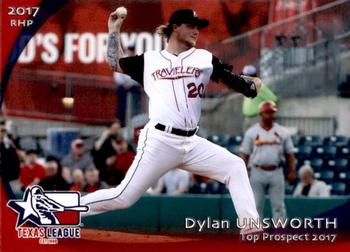 2017 Grandstand Texas League Top Prospects #23 Dylan Unsworth Front