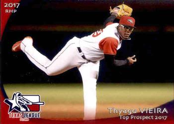2017 Grandstand Texas League Top Prospects #25 Thyago Vieira Front