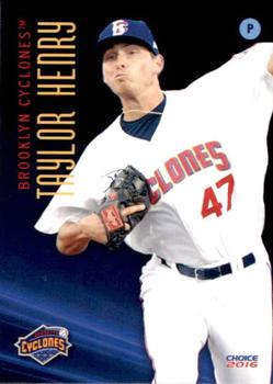 2016 Choice Brooklyn Cyclones #13 Taylor Henry Front