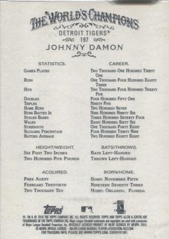2016 Topps Archives Signature Series All-Star Edition - Johnny Damon #197 Johnny Damon Back