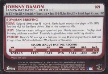 2016 Topps Archives Signature Series All-Star Edition - Johnny Damon #169 Johnny Damon Back