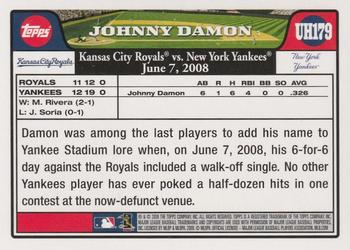 2016 Topps Archives Signature Series All-Star Edition - Johnny Damon #UH179 Johnny Damon Back