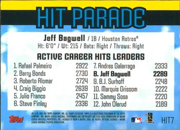 2005 Topps - Hit Parade #HIT7 Jeff Bagwell Back