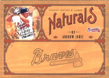2005 Donruss Leather & Lumber - Naturals #N-1 Andruw Jones Front