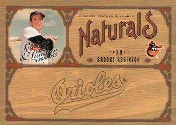 2005 Donruss Leather & Lumber - Naturals #N-3 Brooks Robinson Front