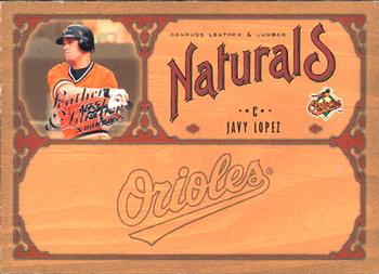 2005 Donruss Leather & Lumber - Naturals #N-10 Javy Lopez Front