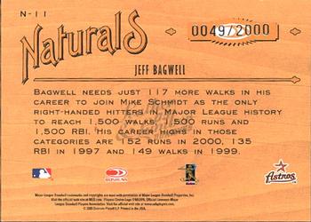 2005 Donruss Leather & Lumber - Naturals #N-11 Jeff Bagwell Back