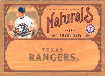 2005 Donruss Leather & Lumber - Naturals #N-14 Michael Young Front
