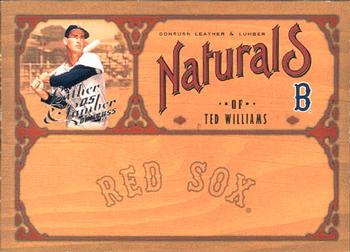 2005 Donruss Leather & Lumber - Naturals #N-21 Ted Williams Front