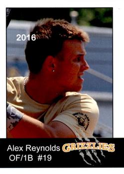 2016 Gastonia Grizzlies #20 Alex Reynolds Front
