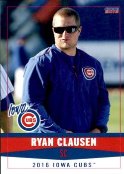 2016 Choice Iowa Cubs #8 Ryan Clausen Front