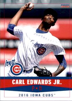 2016 Choice Iowa Cubs #13 Carl Edwards Jr. Front
