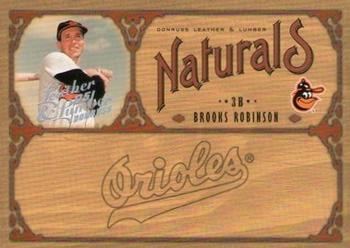 2005 Donruss Leather & Lumber - Naturals Silver #N-3 Brooks Robinson Front