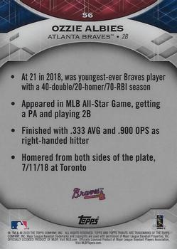 2019 Topps Tribute #56 Ozzie Albies Back