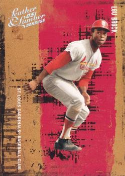 2005 Donruss Leather & Lumber - Silver #145 Lou Brock Front