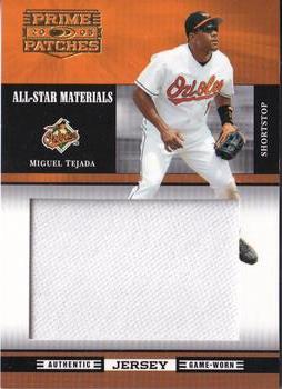 2005 Donruss Prime Patches - All-Star Materials Jumbo Swatch #ASM-14 Miguel Tejada Front