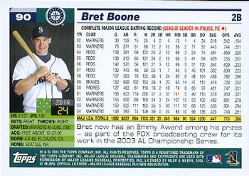 2005 Topps Opening Day #90 Bret Boone Back